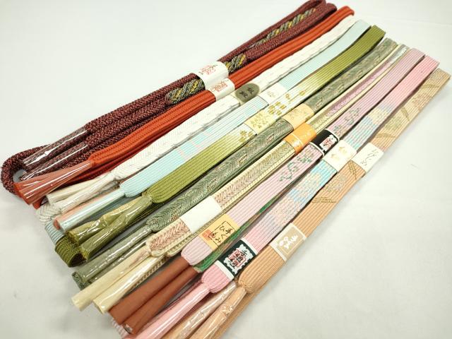 平和屋着物●和装小物　帯締め10本セット　高麗組　大和組　礼装用　伊賀手組み紐　金銀糸　逸品　未使用　CABF7486ju