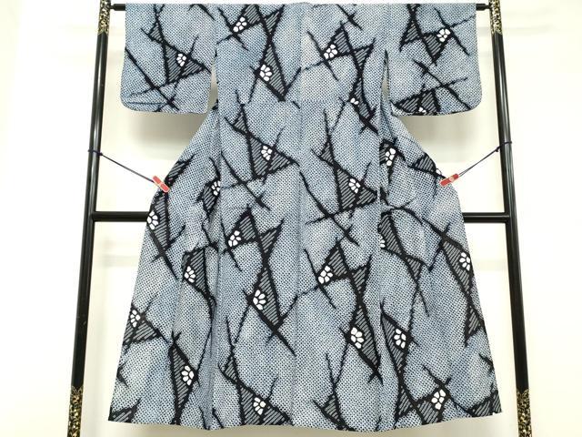 Female Yukatas - 平和屋着物∴夏物　浴衣　有松鳴海絞り　幾何学文　綿　逸品　DABD2855cd