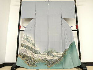平和屋着物●本加賀友禅作家 村田幸司 色留袖 風景文 東武百貨店扱い 正絹 逸品 未使用 AAAU4313np