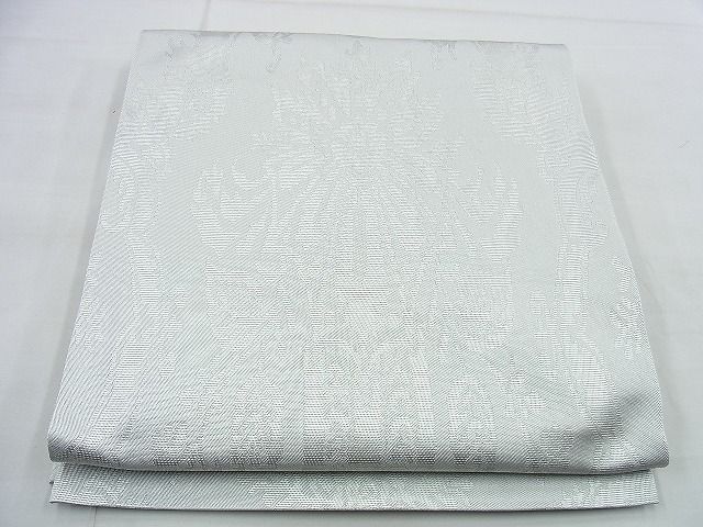 平和屋着物◎六通柄袋帯　更紗文様　銀糸　逸品　BAAG5956jm