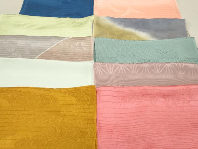 平和屋本店■夏物　和装小物　帯揚げ10枚　逸品　未使用　DZAA10445kh5
