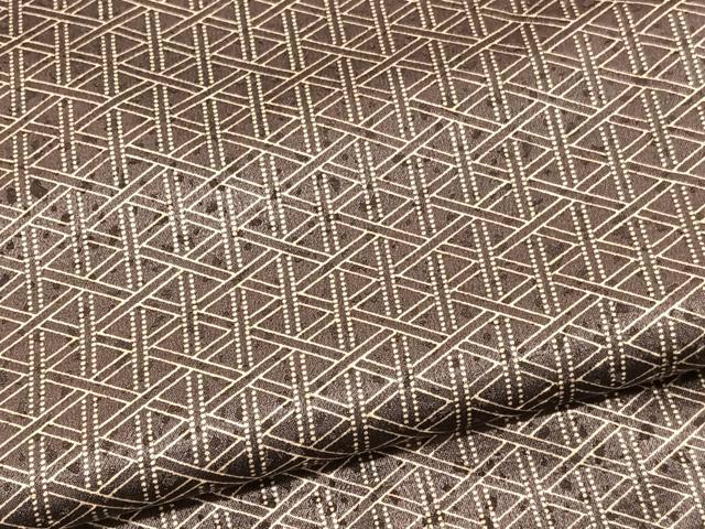 Kimono - 平和屋着物■上質な小紋　網目模様　正絹　逸品　BAAX2052hv