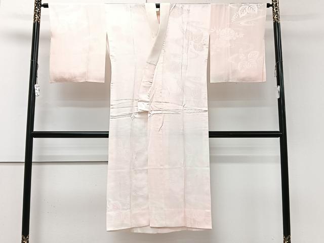 平和屋着物■長襦袢 無双仕立て 流水草花地紋 暈し染め 正絹 逸品 CAAZ9356xi