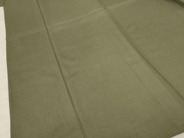 平和屋の平和屋着物＊夏物　色無地　紗　作家物　柿湯染　鶸茶色　正絹　逸品　AABF1677jd｜アングル3