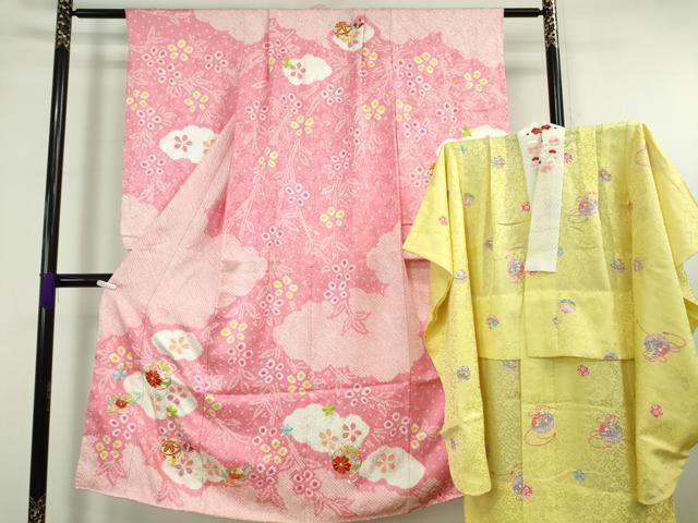 平和屋本店[]極上　七五三　女の子　7歳　祝着・襦袢(無双仕立て・半衿刺繍)セット...