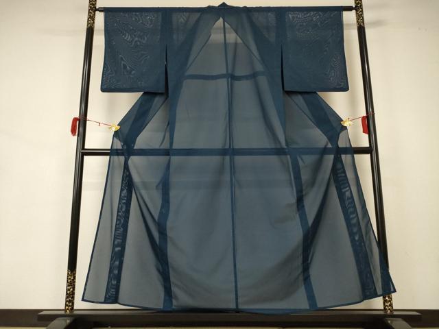 平和屋着物＊夏物 色無地 絽 褐返色 洗える着物 AABA2271jd