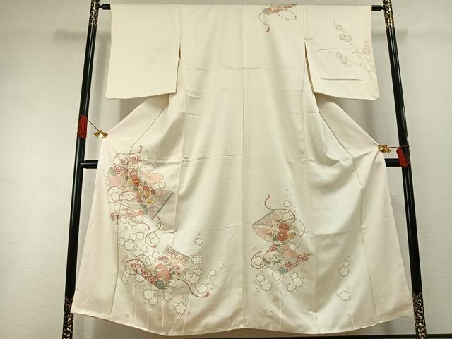 Rakuten - 平和屋着物●訪問着　刺繍　絵巻　金彩　正絹　逸品　AABI1508fy