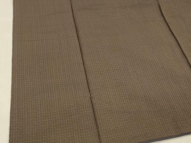Kimono - 平和屋着物■上質な紬　格子　正絹　逸品　DABE6072cm