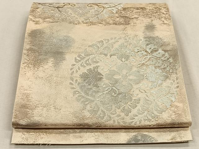 平和屋着物◎六通柄袋帯　花丸文　正絹　逸品　CAAV7516qv