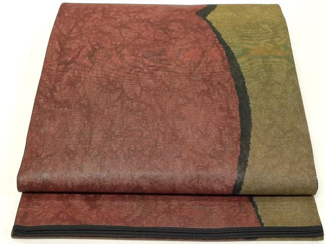 平和屋着物◎西陣　六通柄袋帯　霞文　正絹　逸品　CAAZ7785in