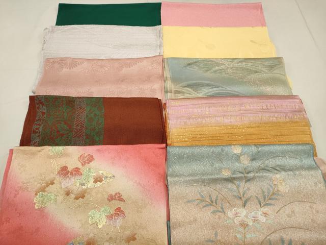 平和屋着物★和装小物 上質な帯揚げ10枚セット 逸品 DAAO0526xg