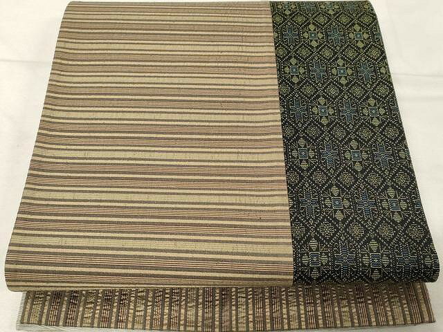 平和屋着物●全通柄袋帯　切嵌吉祥文　正絹　逸品　未使用　CAAX0508yk