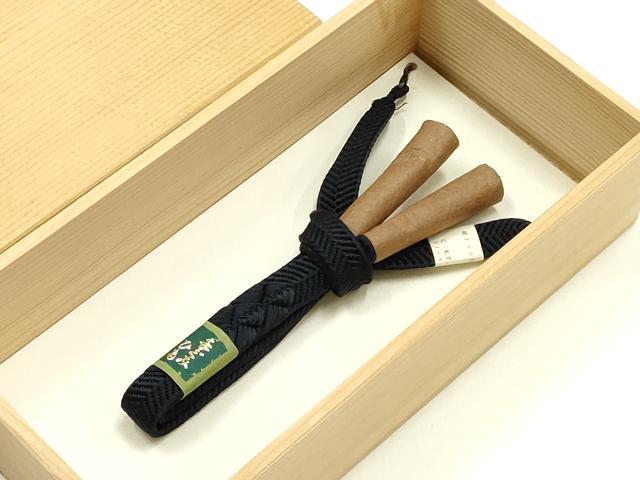 平和屋着物▼男性 和装小物 羽織紐 笹浪組 切り房 逸品 未使用 AABJ9512ay