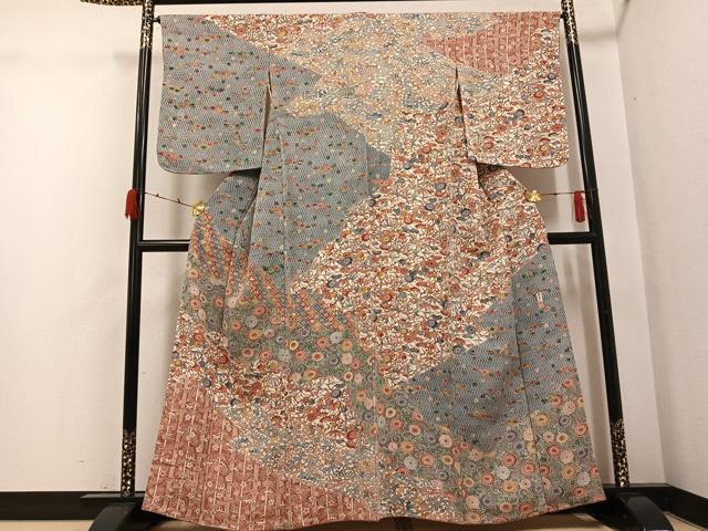 平和屋着物●手差し紅型作家　都巳二　訪問着　草花間道　正絹　逸品　CABB6272ut 楽天市場】都巳二の通販