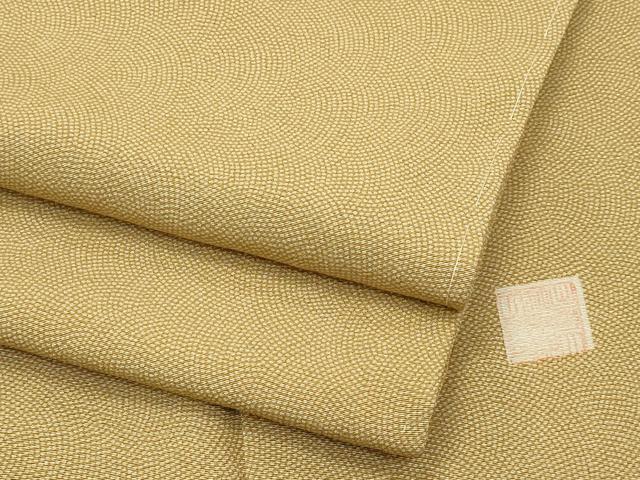 Rakuten - 平和屋着物●極上　江戸小紋　作家物　鮫小紋柄　黄橡色地　逸品　未使用　CZAA4496s6