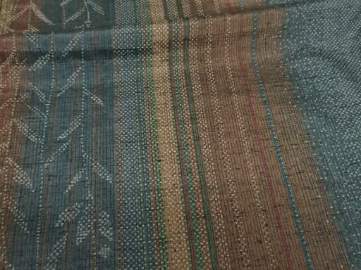 平和屋着物■上質な紬 枝葉文 正絹 逸品 DAAQ8266sf 平和屋着物■上質な紬 枝葉文 正絹 逸品 DAAQ8266sf