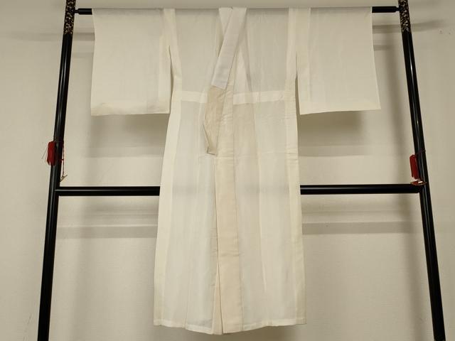 Full-Length Under-Kimono - 平和屋着物＊夏物　長襦袢　絽　鳥の子色　正絹　逸品　AABF1678jd