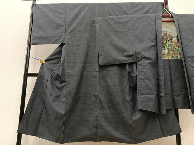 平和屋着物■男性 本場大島紬 アンサンブル 100亀甲 正絹 逸品 BAAO6925ow