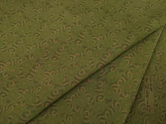 平和屋着物●重要無形文化財　人間国宝　中村勇二郎　江戸小紋　古代菊　正絹　逸品　AABF2904ck