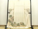 平和屋着物■色留訪問着 寿光織 人物風景文 金糸 さが美扱い 正絹 逸品 未使用 BAAS2238jr