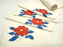 平和屋着物▼紬 反物 枝花文 着尺 逸品 未使用 CAAV0690th
