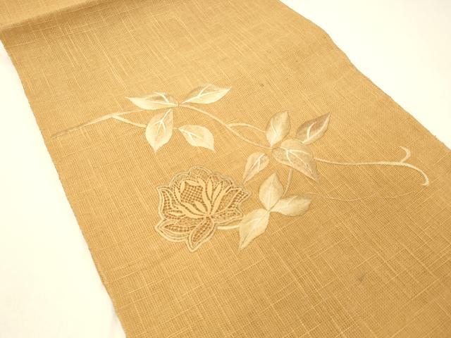 平和屋の平和屋着物＊夏物 八寸名古屋帯 総刺繍 枝花文 DABC8860cm｜アングル2
