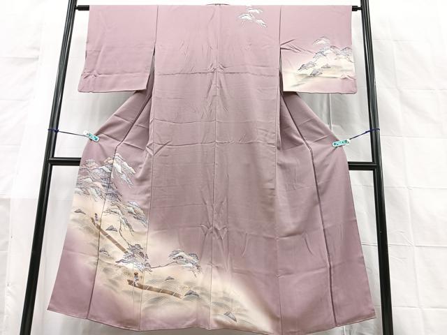 平和屋着物■訪問着 浜松文 金彩 正絹 逸品 BAAS3890hv
