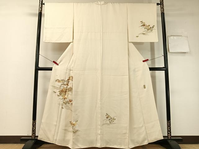 Rakuten - 平和屋着物●金彩友禅　卓越技能者・名工・和田光正　訪問着　御所解花文　正絹　逸品　CABD8118vp
