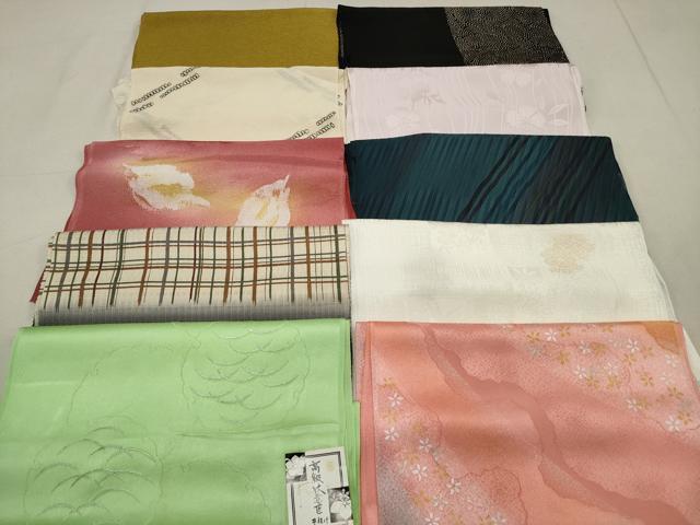 平和屋着物★和装小物　上質な帯揚げ10枚セット　逸品　DAAO0529xg