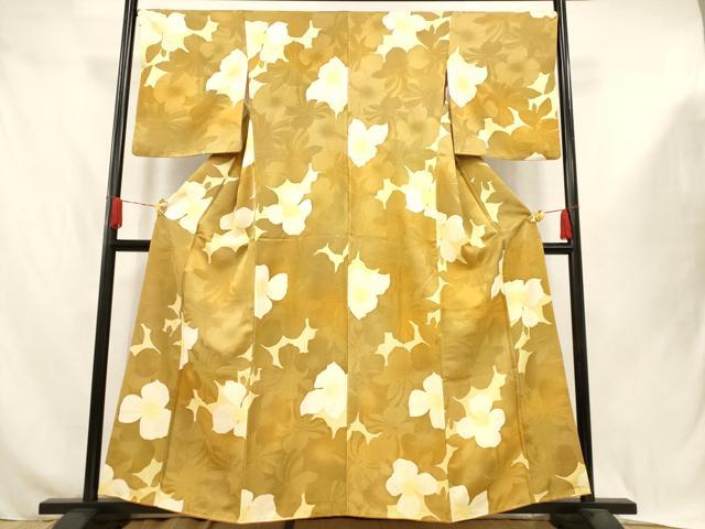 Rakuten - 平和屋着物■上質な小紋　地紋起こし　花尽くし　暈し染め　正絹　逸品　AABJ3645br