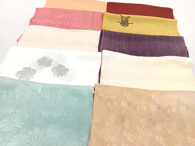 平和屋着物★和装小物 上質な帯揚げ 10枚セット 逸品 CAAL0748xi