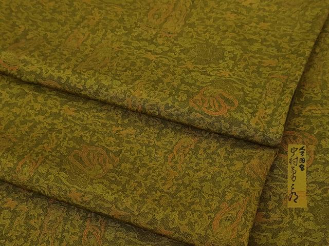 平和屋本店■極上　重要無形文化財　人間国宝　中村勇二郎　江戸小紋　国宝平等院　幸せの鐘がなる　逸品　DZAA4946kh5