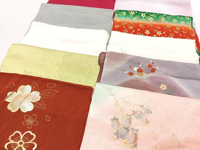 平和屋着物★和装小物 上質な帯揚げ 10枚セット 逸品 CAAL0751xi