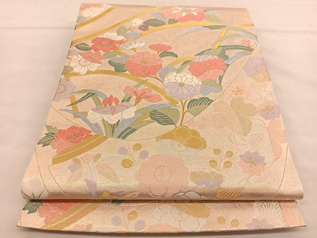 Rakuten - 平和屋着物◎六通柄袋帯　唐織　辻が花　金糸　正絹　逸品　BAAU0896hv