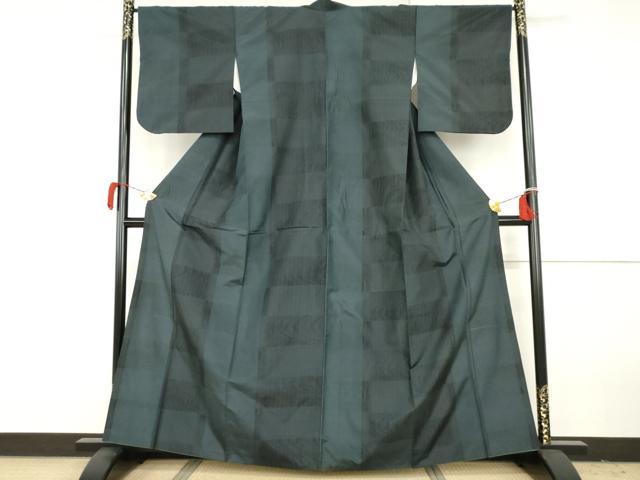 Rakuten - 平和屋着物●本場大島紬　染大島　格子間道　正絹　逸品　AABH3693cs