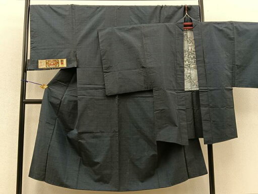 平和屋着物■男性 本場大島紬 アンサンブル 格子柄 証紙付き 正絹 逸品 BAAQ4854du 平和屋着物■男性 本場大島紬 アンサンブル 格子柄 証紙付き 正絹 逸品 BAAQ4854du
