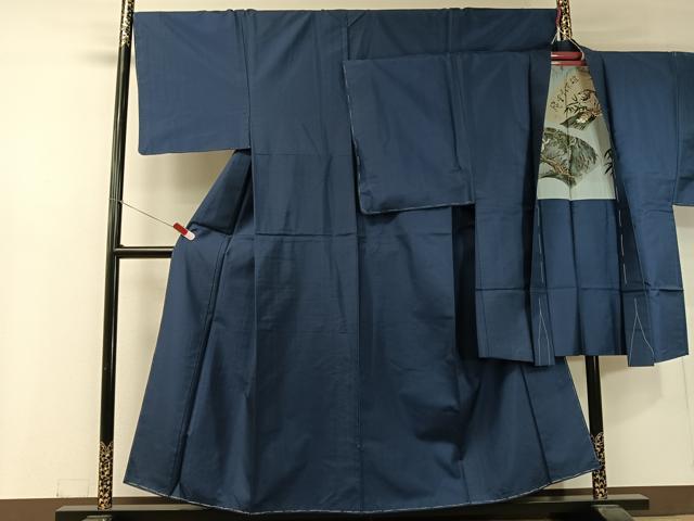 平和屋着物●男性 本場大島紬 アンサンブル 絣文様 正絹 逸品 未使用 CABC9799vp