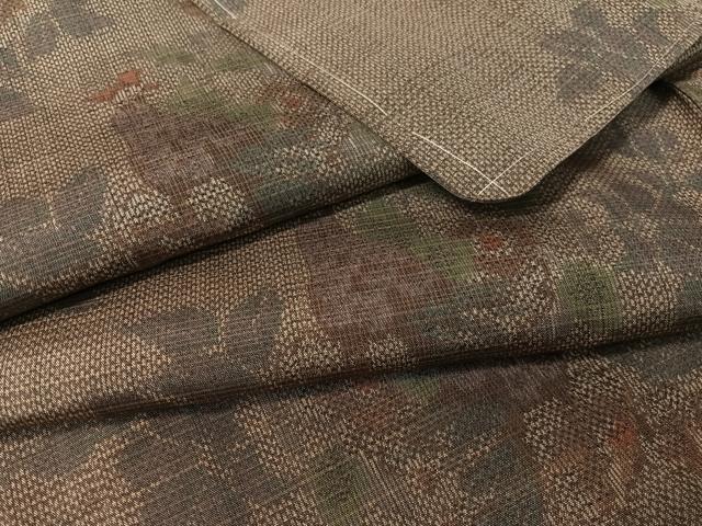 平和屋着物●上質な紬　更紗花鳥文　正絹　逸品　未使用　CABB5169vp