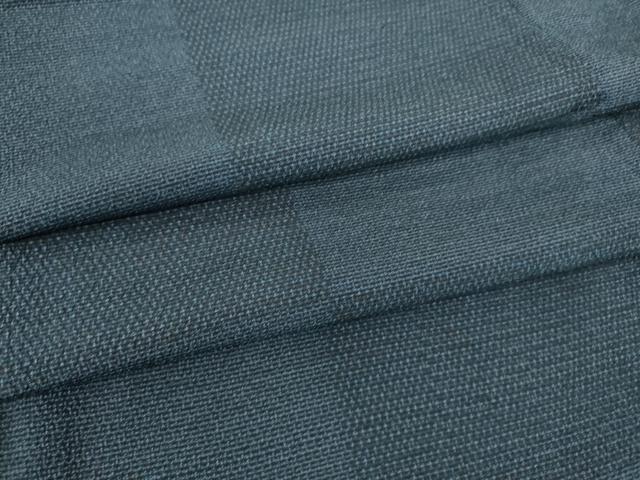 平和屋着物▽本塩沢　単衣　市松文　正絹　逸品　DAAS0793az