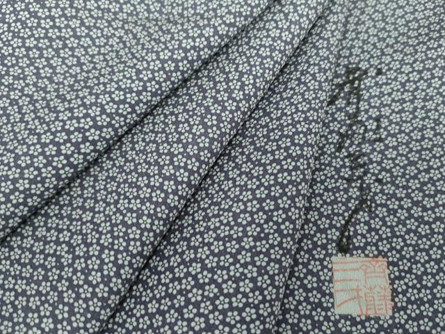 Kimono - 平和屋着物●染色作家　斉藤三才　小紋　小花文　正絹　逸品　DAAV6684ps