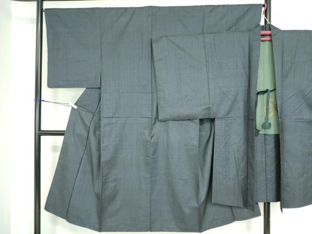 平和屋着物■男性　本場大島紬　アンサンブル　亀甲柄　正絹　逸品　DAAZ3383ob
