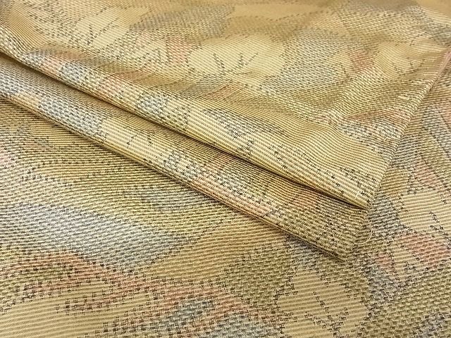 平和屋着物■上質な紬 樹林風景山文 着丈152cm 裄丈61.5cm 正絹 逸品 A-wj3449