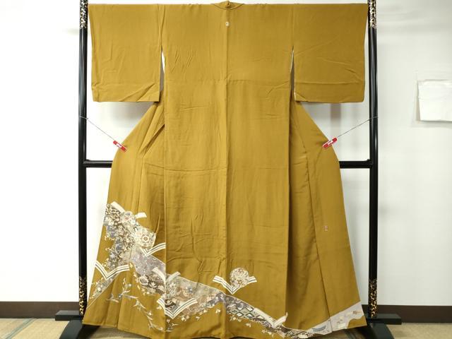 平和屋着物■豪華色留袖 作家物 道長花唐草文 正絹 逸品 CAAQ7637ev