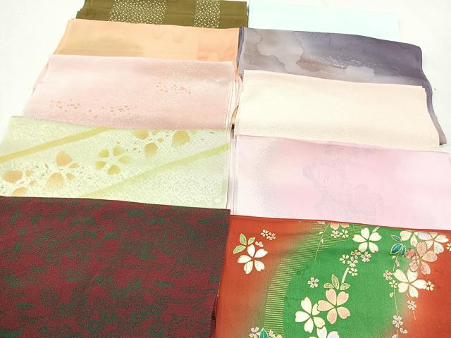 平和屋着物★和装小物　上質な帯揚げ　10枚セット　逸品　CAAL0760xi