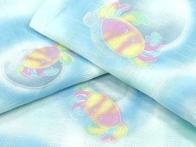 Female Yukatas - 平和屋着物∴夏物　浴衣　蟹　水玉　日本製　綿　逸品　CABE9002ng