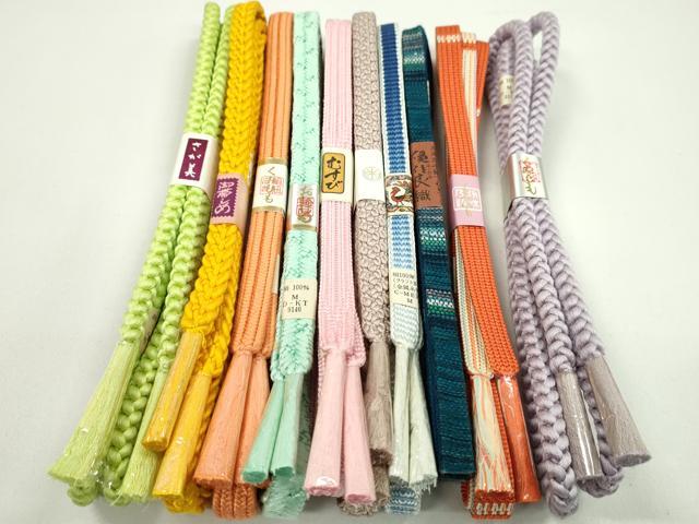 Other - 平和屋着物●和装小物　帯締め10本セット　鎌倉組　畝打組　ユーカラ織　さが美扱い　ラメ糸　逸品　未使用　CABF7386ju
