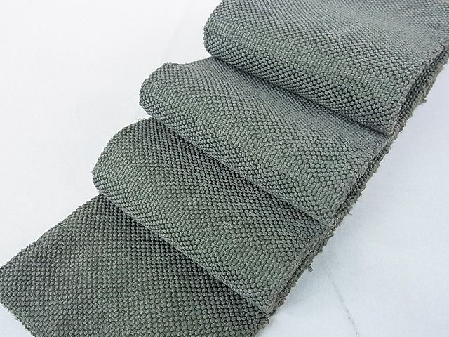 平和屋着物■男性 角帯 紬地 老竹色 逸品 DAAB2784az