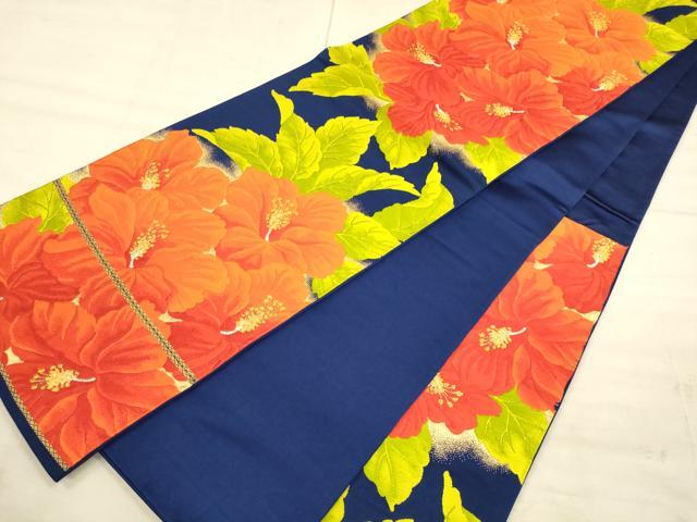 平和屋着物◎六通柄袋帯　唐織　草花文　金銀糸　正絹　逸品　CAAU1385ft