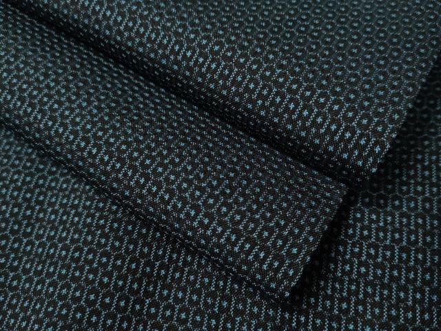 平和屋着物●男性 本場大島紬 アンサンブル 100亀甲 総詰め キングサイズ 正絹 逸品 CAAV4782vp