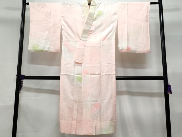 Kimono - 平和屋着物■長襦袢　無双仕立て　流水バラ地紋　暈し染め　正絹　逸品　CABD6043fb